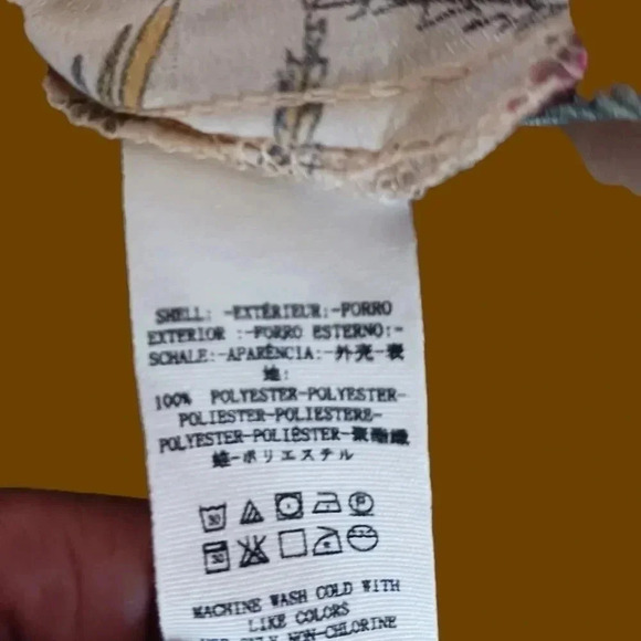 Free people floral print dress sleeveless v-neckline & A line Small size - Picture 7 of 13